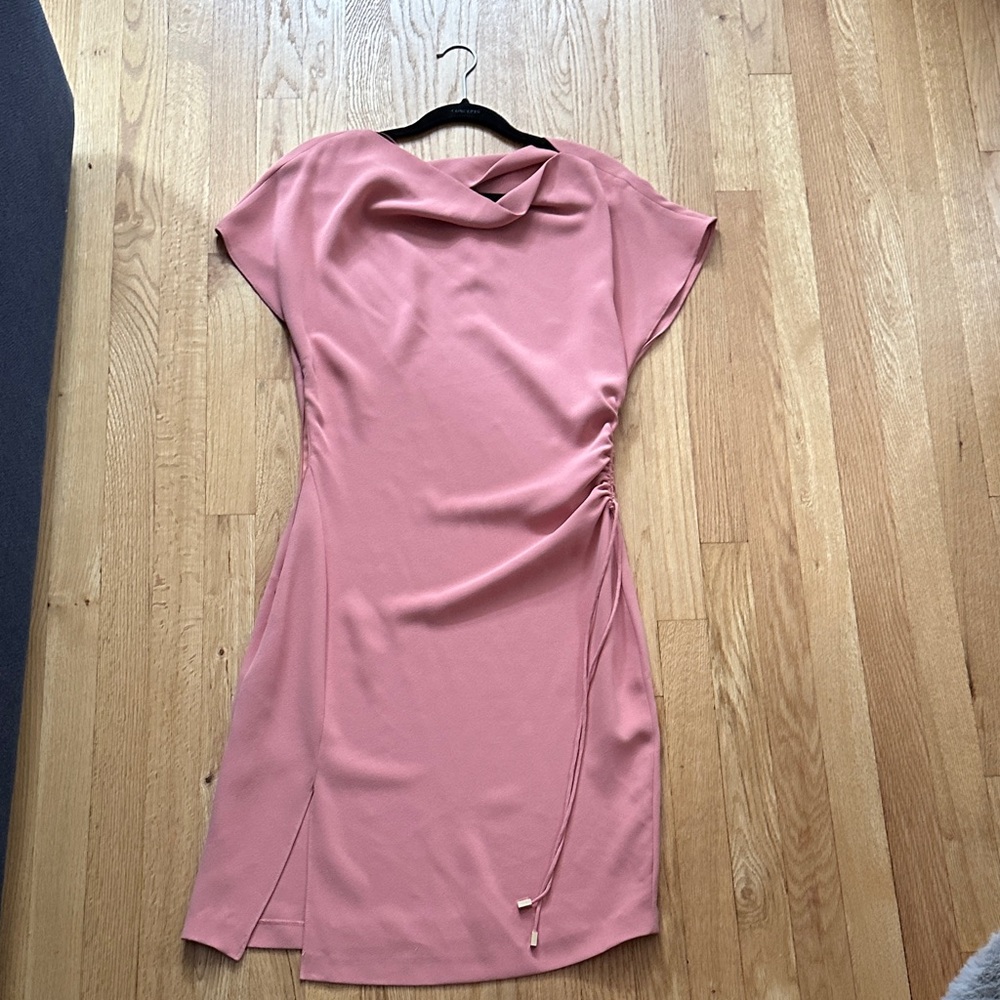 Reiss Asymmetrical Pink Dress
